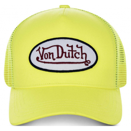 Casquette Von Dutch Jaune Fluo
