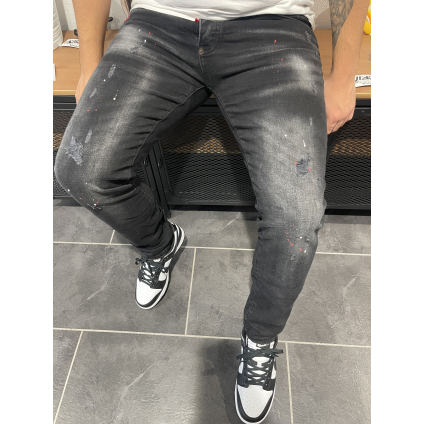 Jeans D2Q5 Noir Rouge