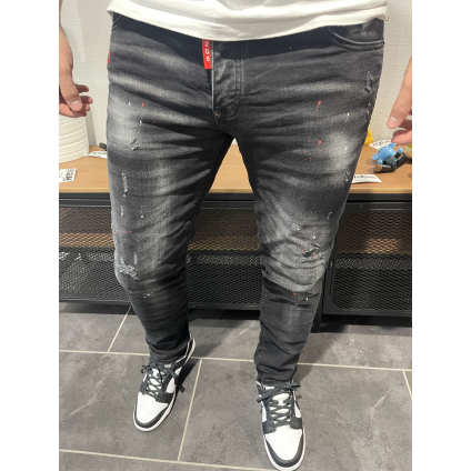Jeans D2Q5 Noir Rouge